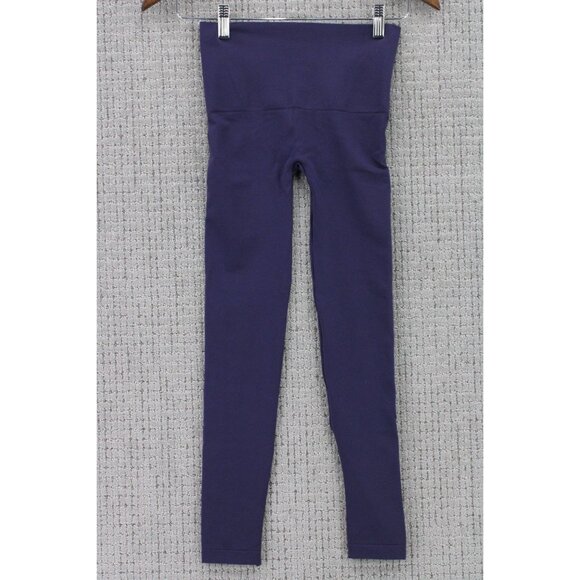 Assets red Hot label by Spanx Leggings Womens Small S Navy Blue Lightweight - Picture 1 of 7